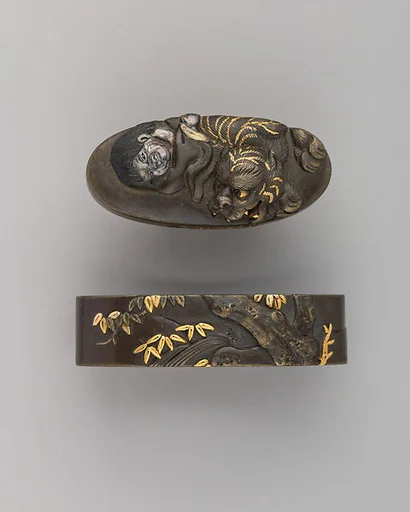 Sword-Hilt Collar and Pommel (Fuchigashira)