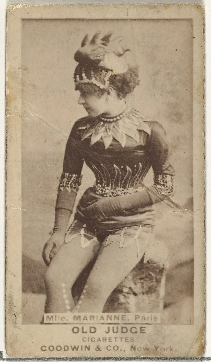 Mlle. Marianne, Paris, from the Actors and Actresses series (N171) for Old Judge Cigarettes — Goodwin & Company