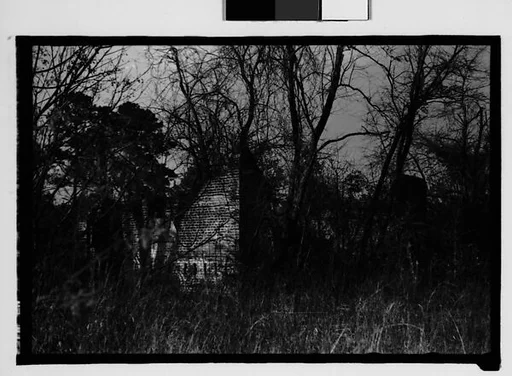 [Brick Slave Cabins, Through Trees and Brush, Savannah Vicinity, Georgia]