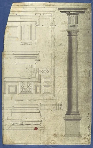 The General Proportion of the Doric Order, in Chippendale Drawings, Vol. I