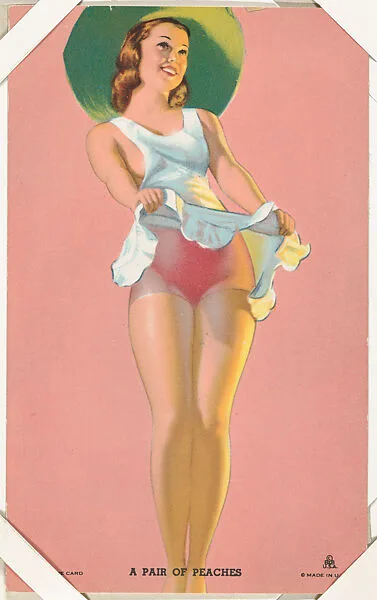 A Pair of Peaches from Hot'Cha Girls series (W424) — International Mutoscope Reel Company