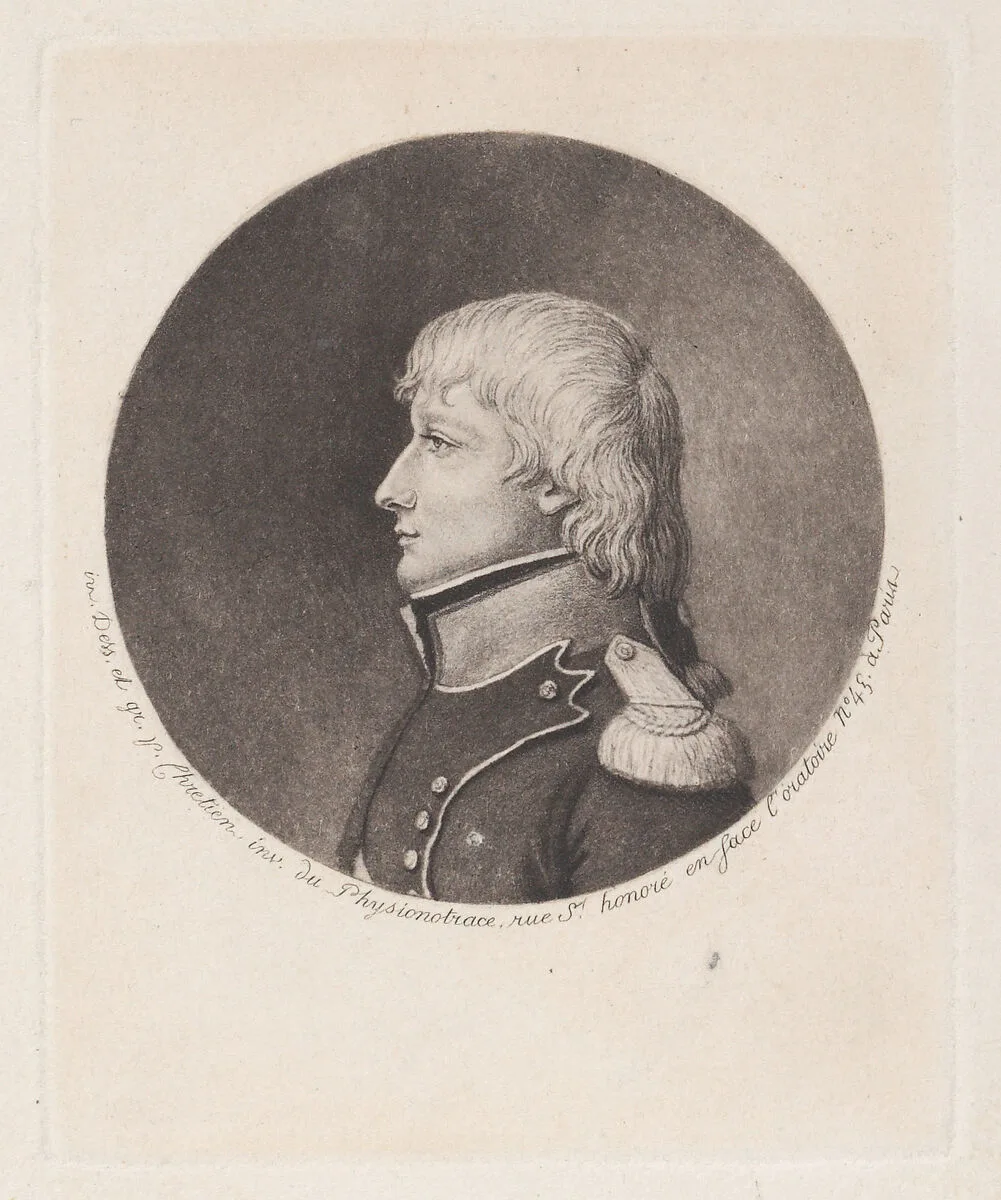 Portrait of Napoleon Bonaparte, to left — Gilles Louis Chrétien|Napoléon Bonaparte