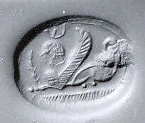 Stamp seal (scaraboid) with monster — Unknown