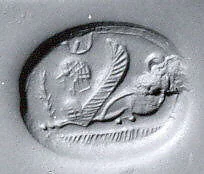 Stamp seal (scaraboid) with monster