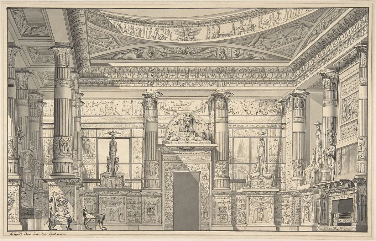 Design for an Egyptian-style Interior — Gaetano Landi