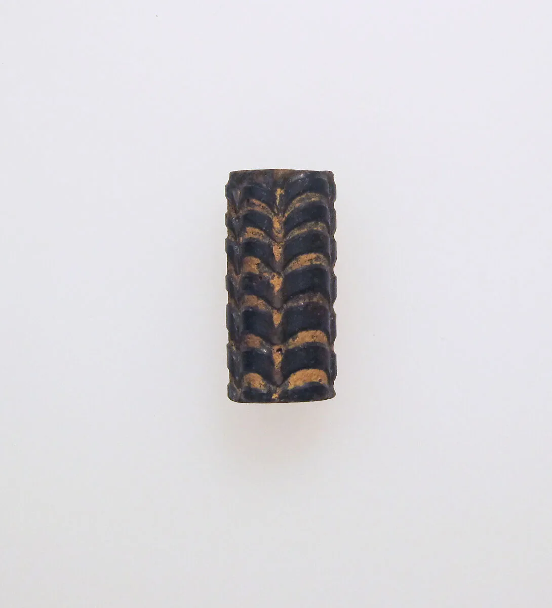 Glass cylindrical bead — Unknown