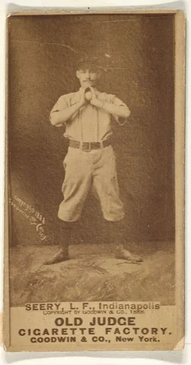 Seery, Left Field, Indianapolis, from the Old Judge series (N172) for Old Judge Cigarettes