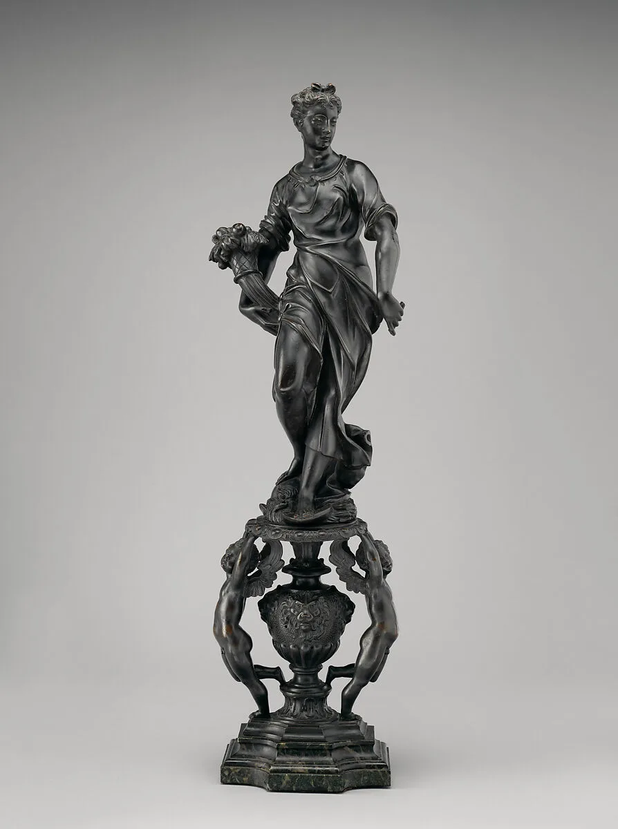 Andiron with figure of Ceres (allegory of Peace) (one of a pair) — Girolamo Campagna