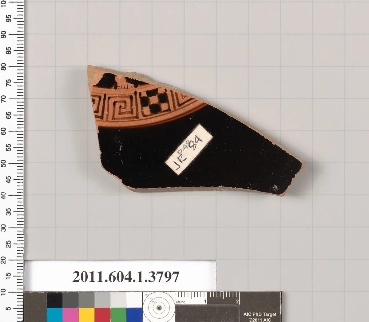 Terracotta fragment of a kylix (drinking cup) — Unknown