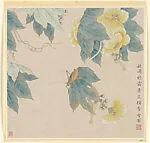 近代 陳之佛 草蟲花卉 軸|Flower and Insect