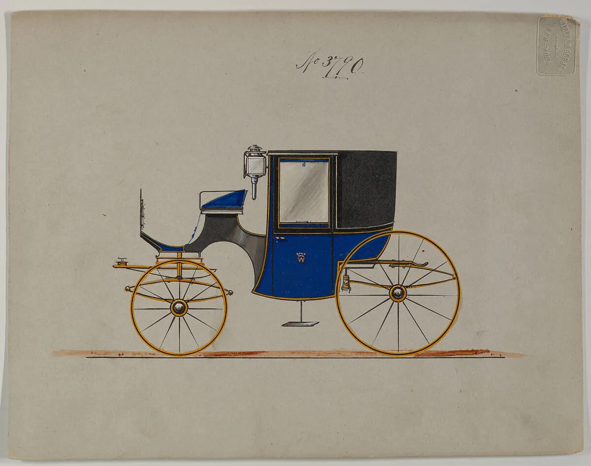 Design for Brougham, no. 3790 — Brewster & Co.