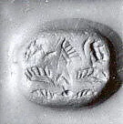 Stamp seal (scarab) with divine being — Unknown