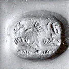Stamp seal (scarab) with divine being