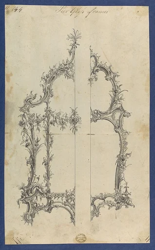 Pier Glass Frames, in Chippendale Drawings, Vol. I