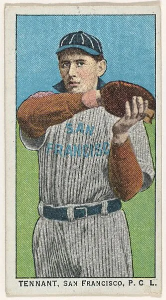 Tennant, San Francisco, Pacific Coast League, from the "Obak Baseball Players" set (T212), issued by the American Tobacco Company to promote Obak Mouthpiece Cigarettes — American Tobacco Company