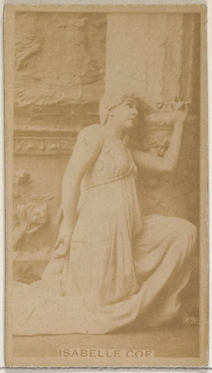Isabelle Coe, from the Actors and Actresses series (N45, Type 8) for Virginia Brights Cigarettes — Allen & Ginter