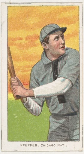 Pfeffer, Chicago, National League, from the White Border series (T206) for the American Tobacco Company
