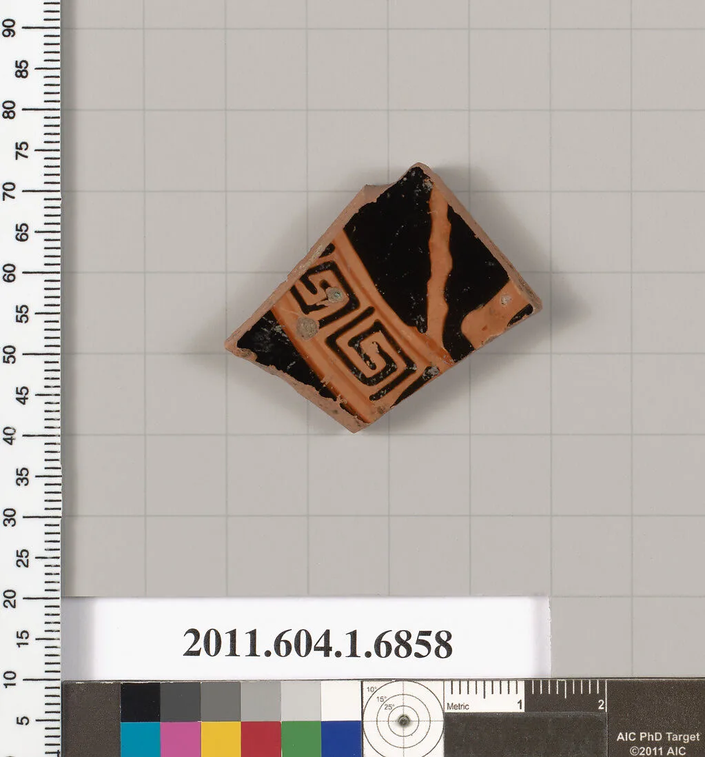 Terracotta fragment of a kylix (drinking cup) — Unknown