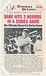 Babe Ruth #1 from Nu-Card Baseball Hi-Lites series (W460) — Nu-Card, Inc.