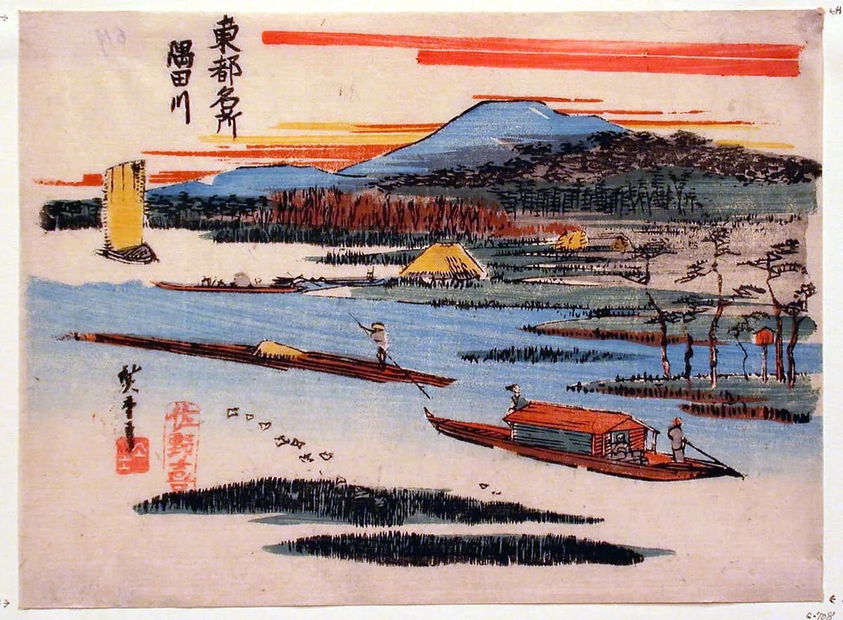 Boat on the Sumida — Utagawa Hiroshige