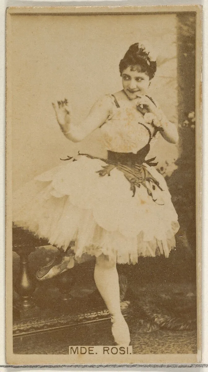 Mde. Rosi, from the Actors and Actresses series (N45, Type 8) for Virginia Brights Cigarettes — Allen & Ginter