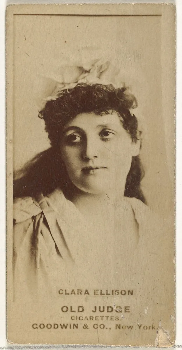 Clara Ellison, from the Actors and Actresses series (N171) for Old Judge Cigarettes — Goodwin & Company