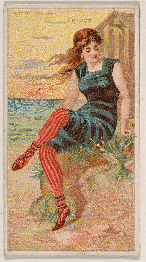 Mt. St. Michel, France, from the Surf Beauties series (N232), issued by Kinney Bros. — Kinney Brothers Tobacco Company