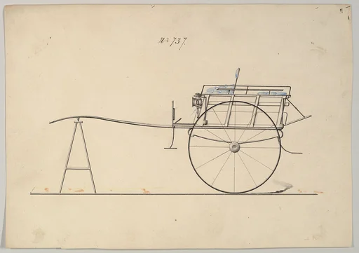 Design for Slat Sided VIllage Cart, no. 737