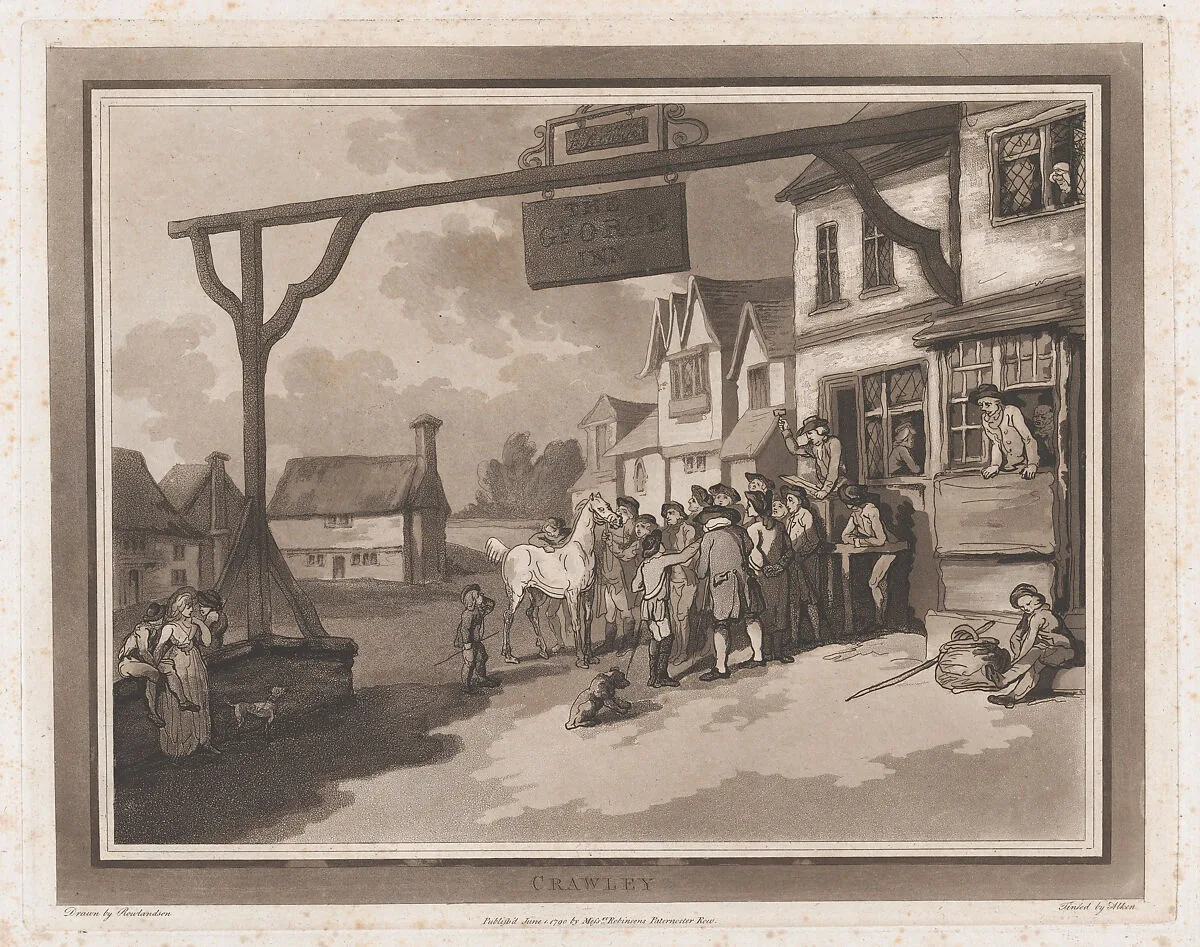 Crawley (An Excursion to Brighthelmstone) — G. G. J. & J. Robinson|Thomas Rowlandson|Henry Wigstead|Samuel Alken