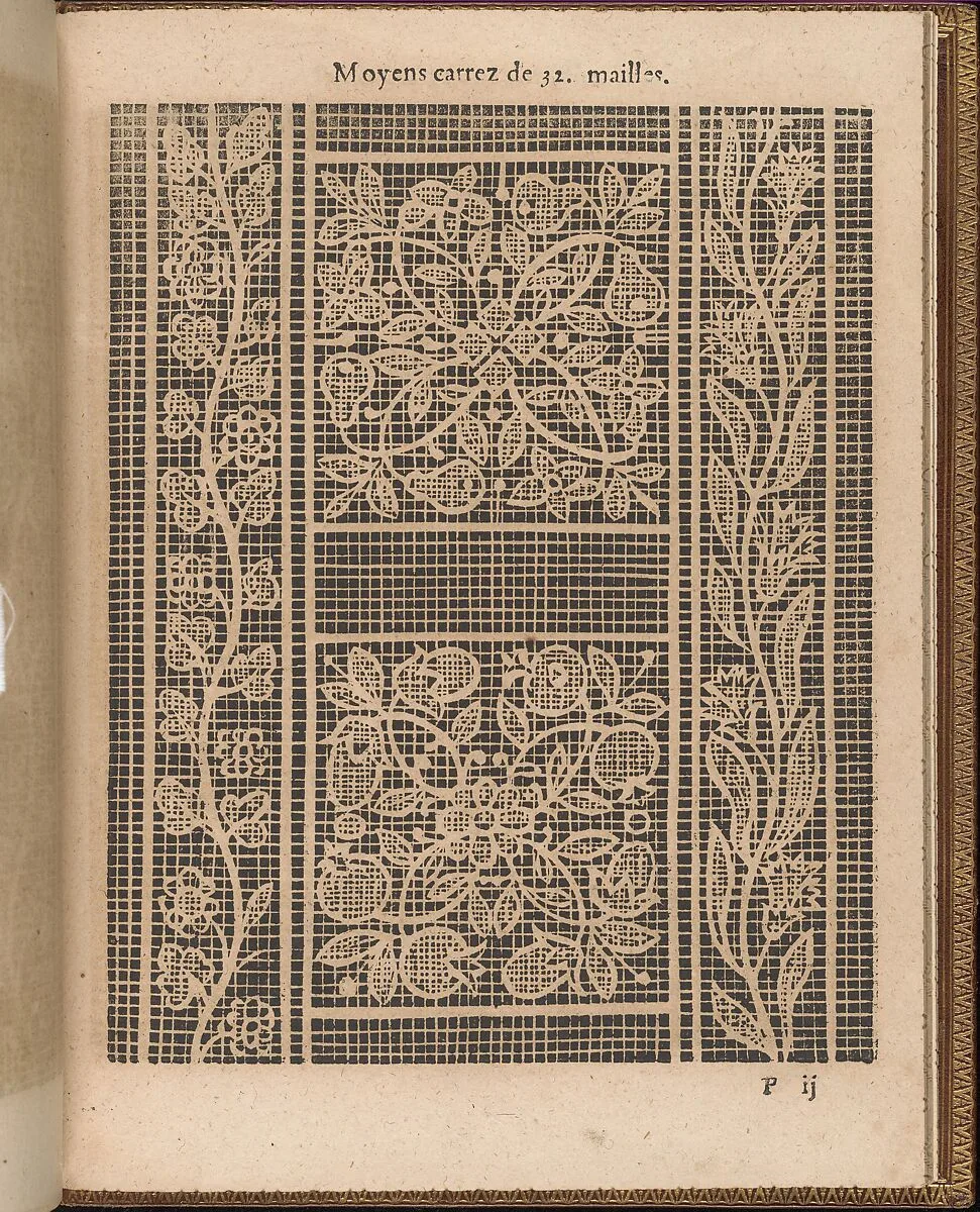 La Pratique de l'Aiguille, page 57 (recto) — Matthias Mignerak|Pierre Firens|Marie de Medici|Jean Le Clerc