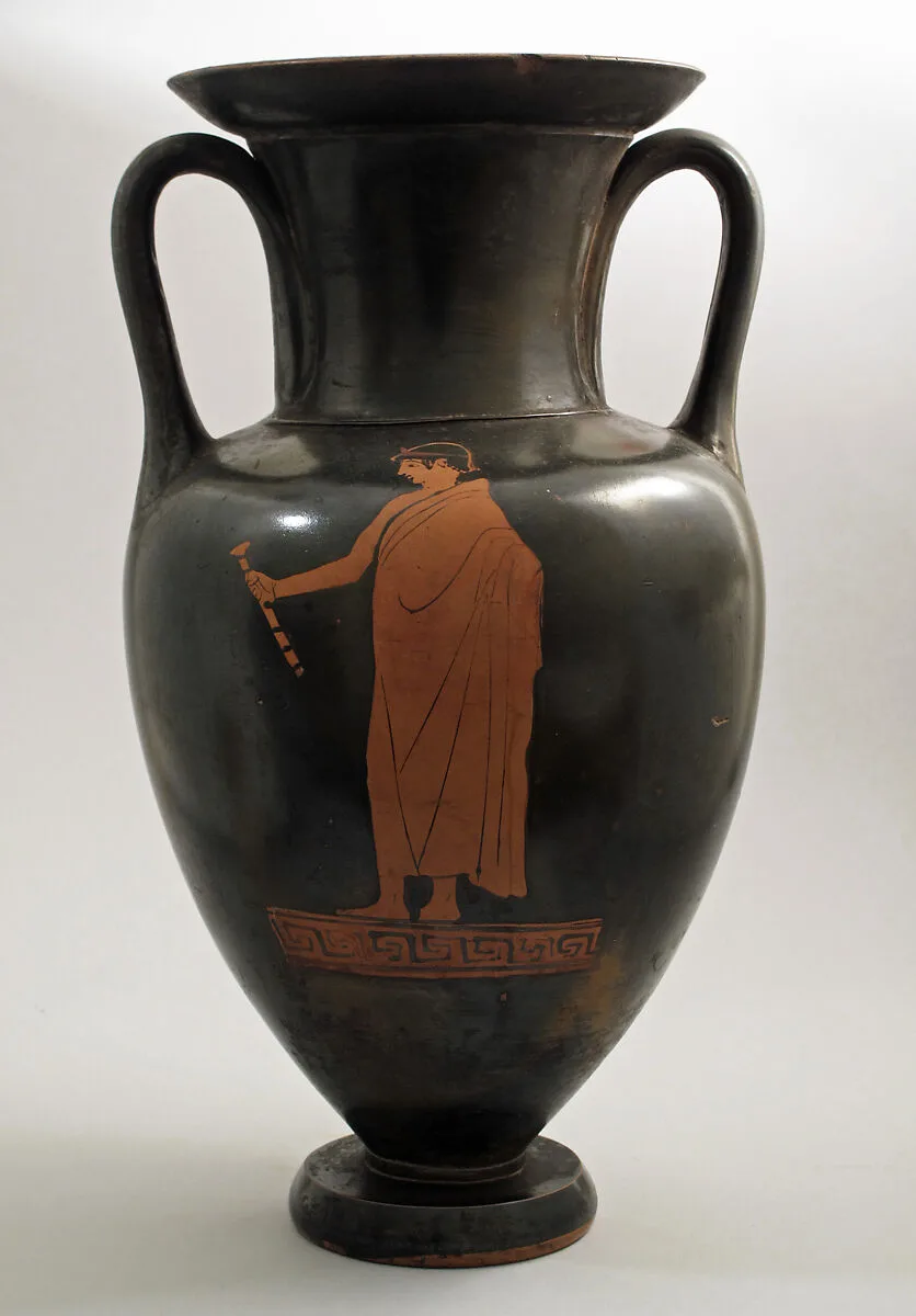 Terracotta Nolan amphora (jar) — Painter of London E 342