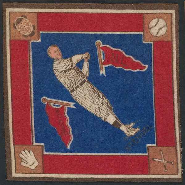 Casey Stengel, Brooklyn, National League from Baseball Players Felt Blanket series (B18) — Unknown