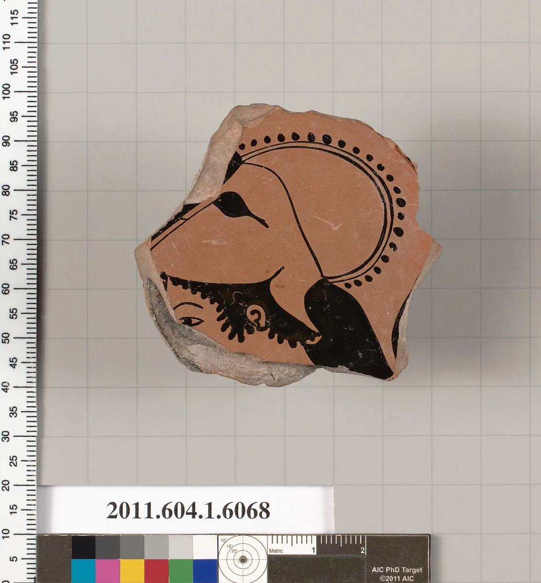 Terracotta fragment of a kylix (drinking cup) — Unknown