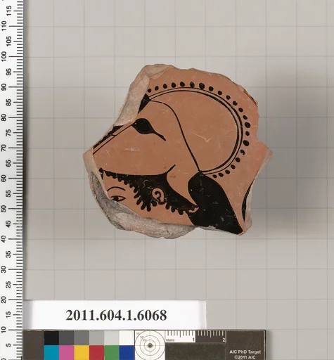 Terracotta fragment of a kylix (drinking cup)