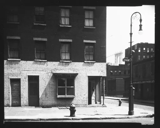 [Brick Building on Corner of James Slip and Water Street, New York City]