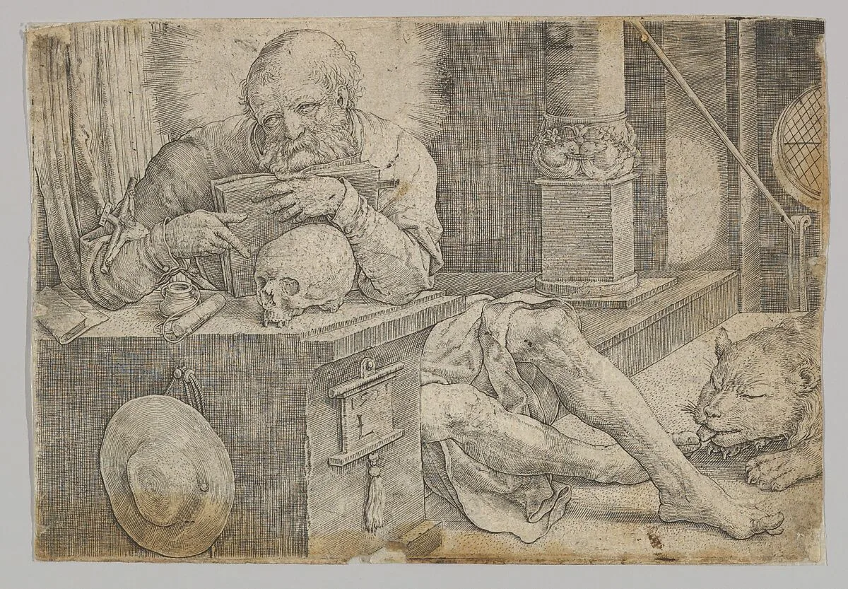 St. Jerome in his Study — Lucas van Leyden