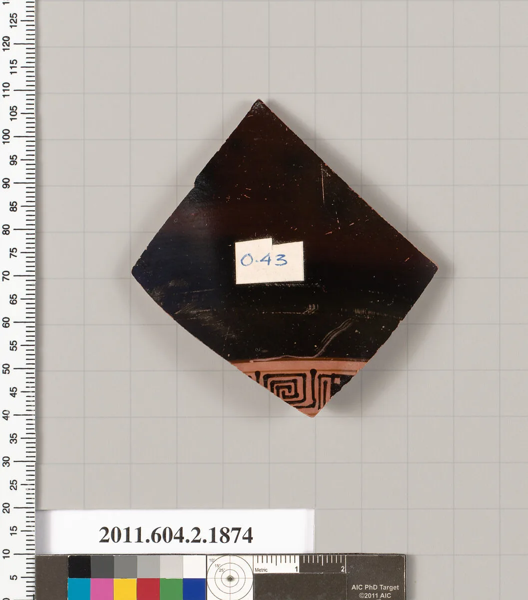 Terracotta fragment of a skyphos (deep drinking cup) — Unknown