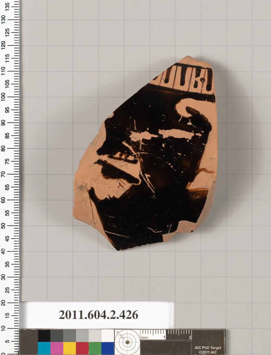 Terracotta fragment of a column-krater (bowl for mixing wine and water) — Unknown