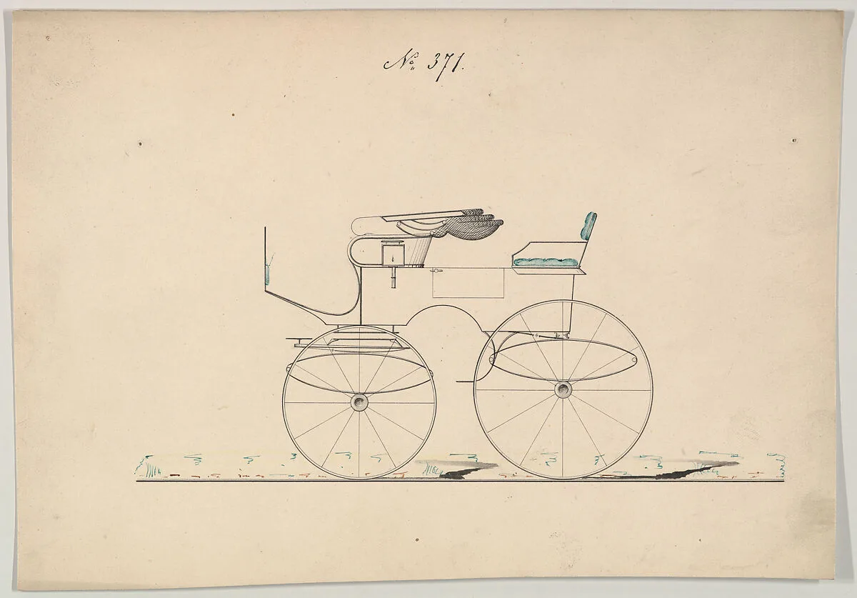 Design for Phaeton, no. 371 — Brewster & Co.