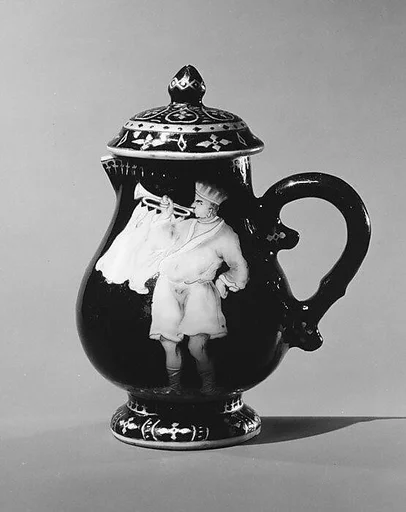 Milk jug with cover (part of a service)