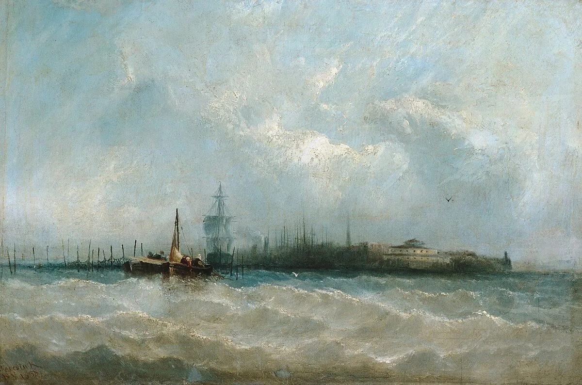 New York from the Harbor Showing the Battery and Castle Garden — Alfred Copestick
