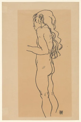 Standing Nude Girl, Facing Left