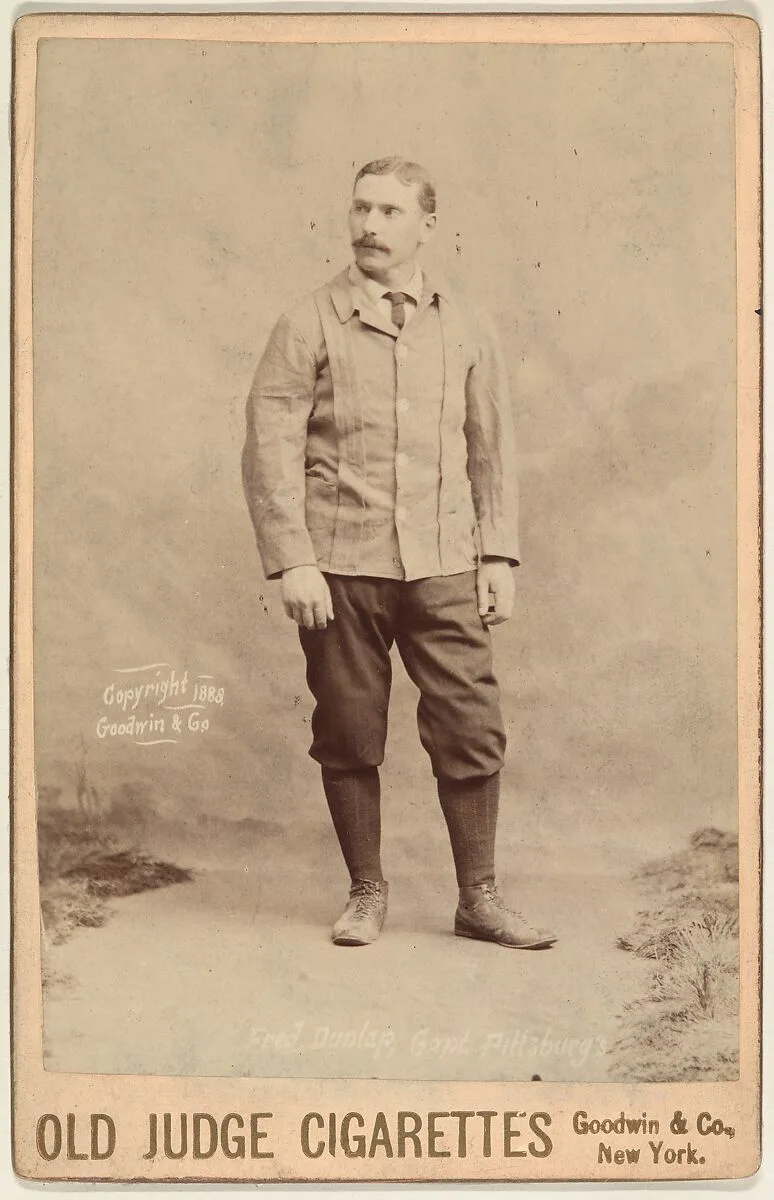 Fred C. Dunlap, Captain, Pittsburgh, from the series Old Judge Cigarettes — Goodwin & Company
