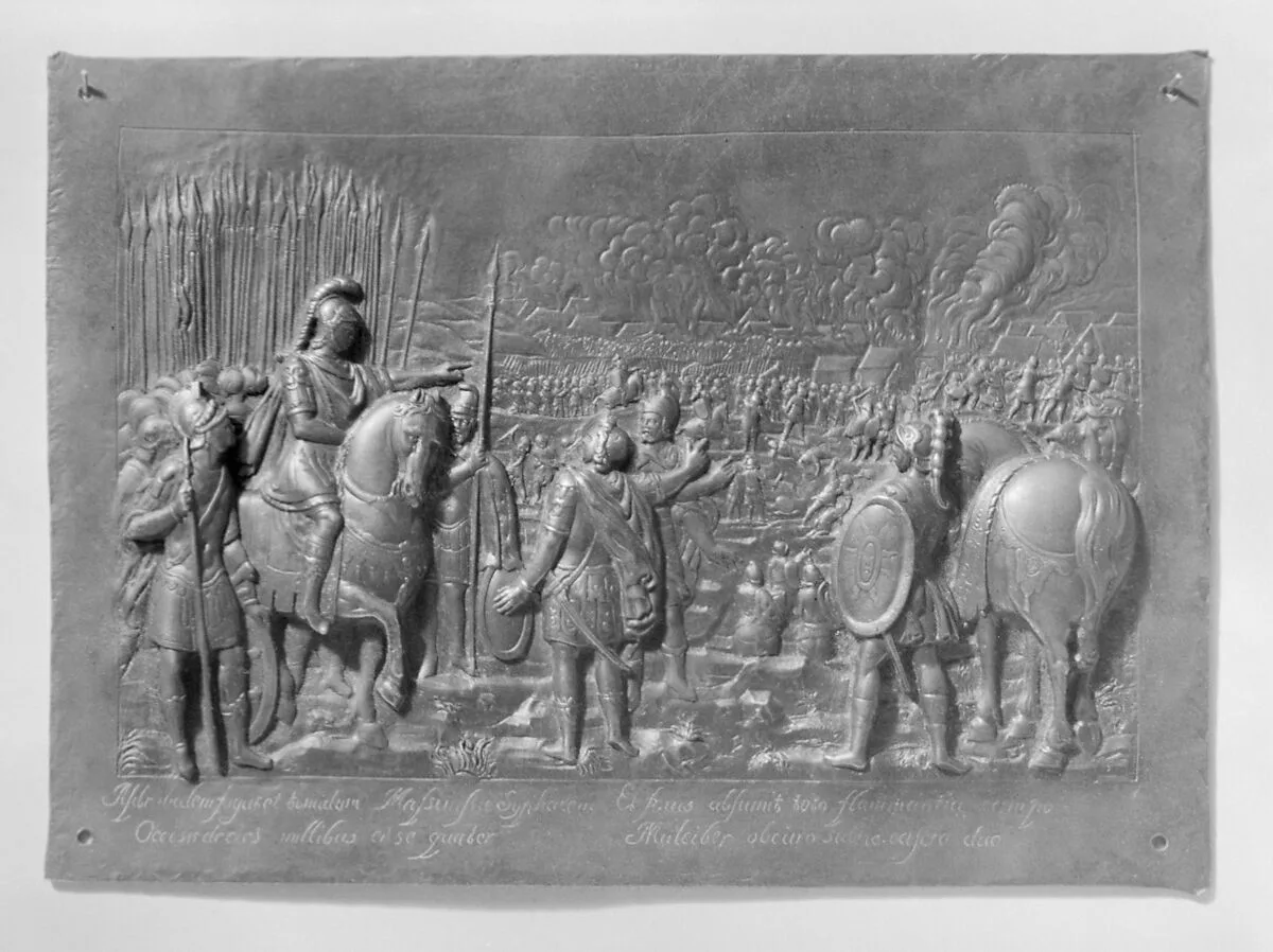Scenes of burning camps of Syphax and Hasdrubal — Unknown