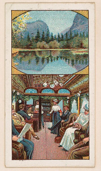Yosemite Valley, Mirror Lake, Pullman Car, bakery card from the Around the World Series (D92), issued by White Star Bakery — White Star Bakery