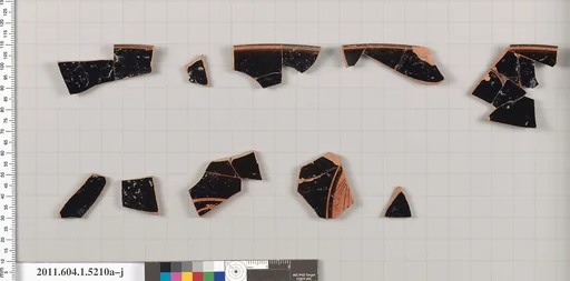 Terracotta fragments of a kylix (drinking cup)