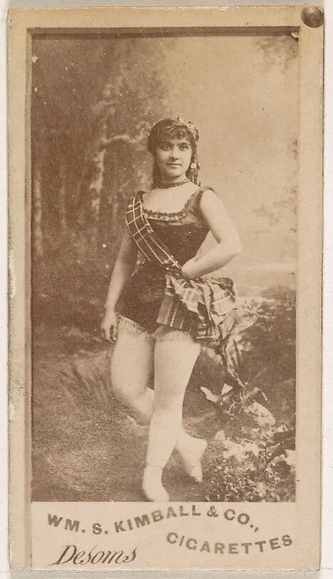 Miss Desoms, from the Actresses series (N203) issued by Wm. S. Kimball & Co. — William S. Kimball & Company
