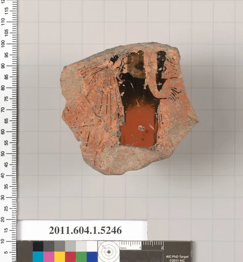 Terracotta fragment of a kylix (drinking cup)