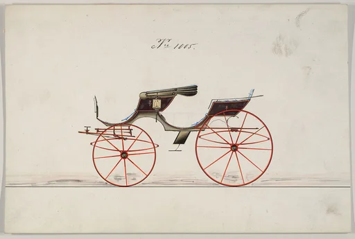 Design for Phaeton, with top, no. 1005