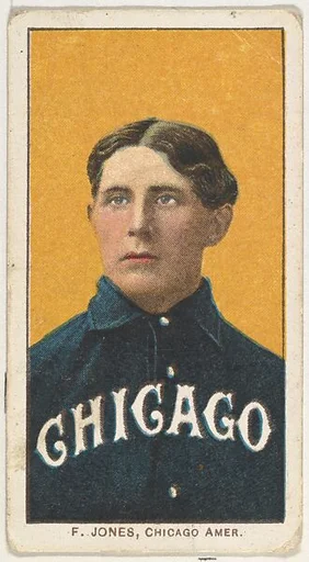 F. Jones, Chicago, American League, from the White Border series (T206) for the American Tobacco Company